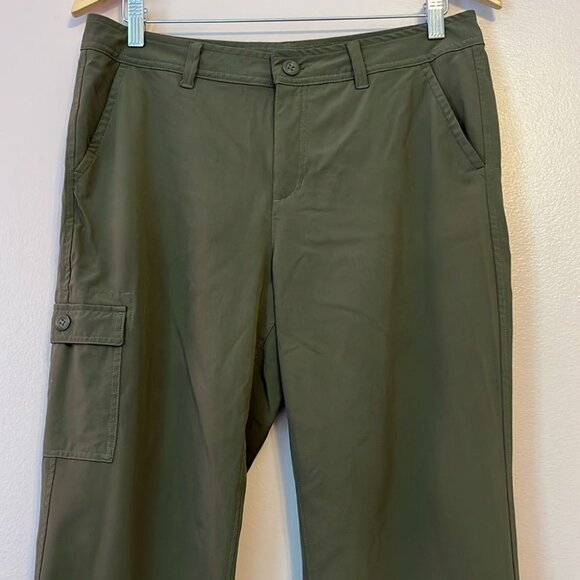 Eddie Bauer Cargo Hiking Pant Gorpcore Outdoor Active Lightweight Green Sz 8 - Picture 3 of 8